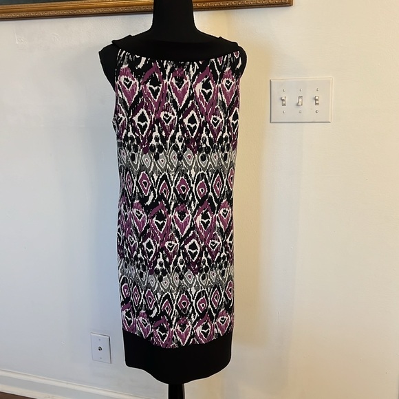 Tiana B. Print Spandex Blend Lightweight Dress, Sz. L. - Picture 4 of 9